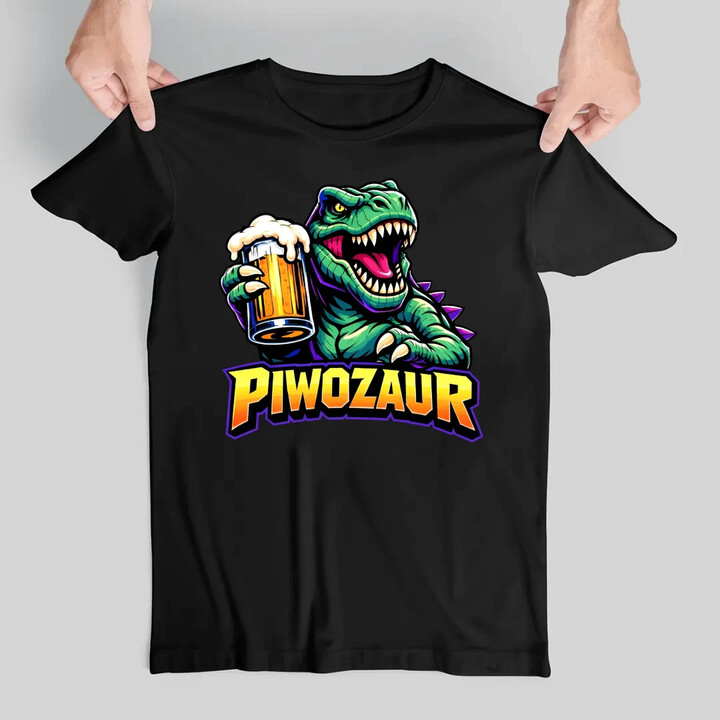 Piwozaur - męska koszulka na prezent