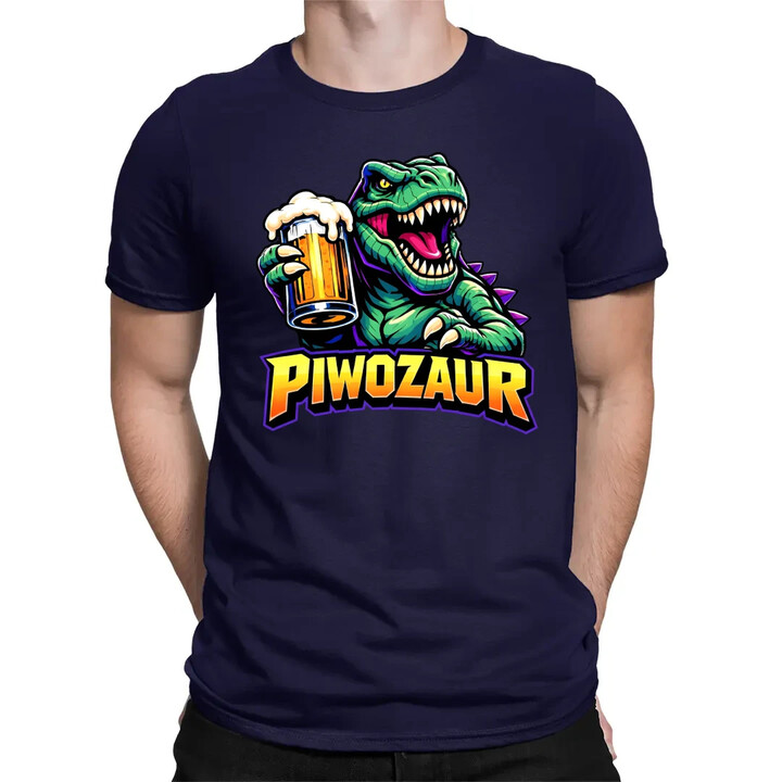 Piwozaur - męska koszulka na prezent