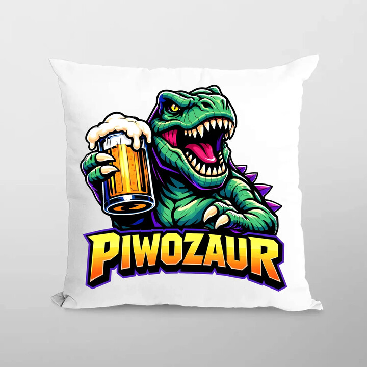 Piwozaur - poduszka na prezent