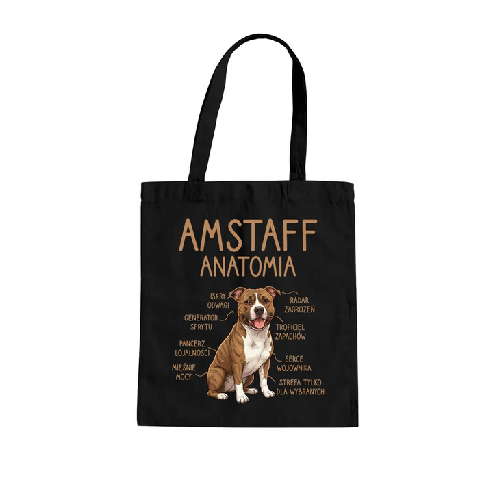 Amstaff anatomia - torba na prezent