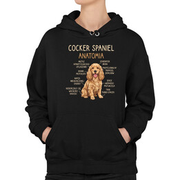 Cocker Spaniel anatomia - damska bluza na prezent
