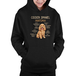 Cocker Spaniel anatomia - dziecięca bluza na prezent