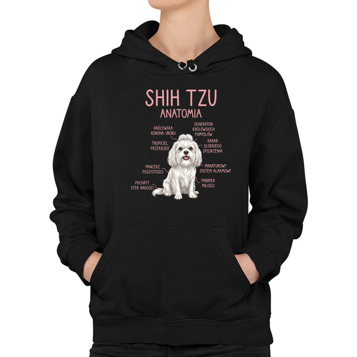 Shih Tzu  anatomia - damska bluza na prezent