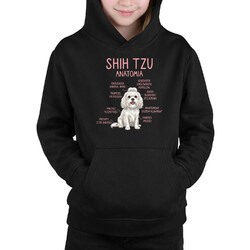 Shih Tzu  anatomia - dziecięca bluza na prezent