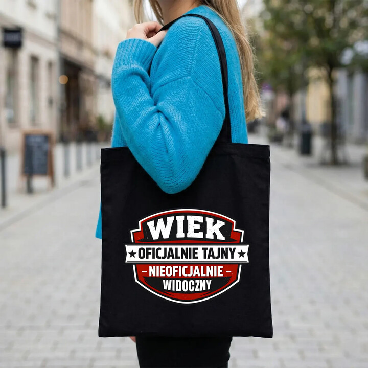 Wiek - oficjalnie tajny, nieoficjalnie widoczny - torba na prezent