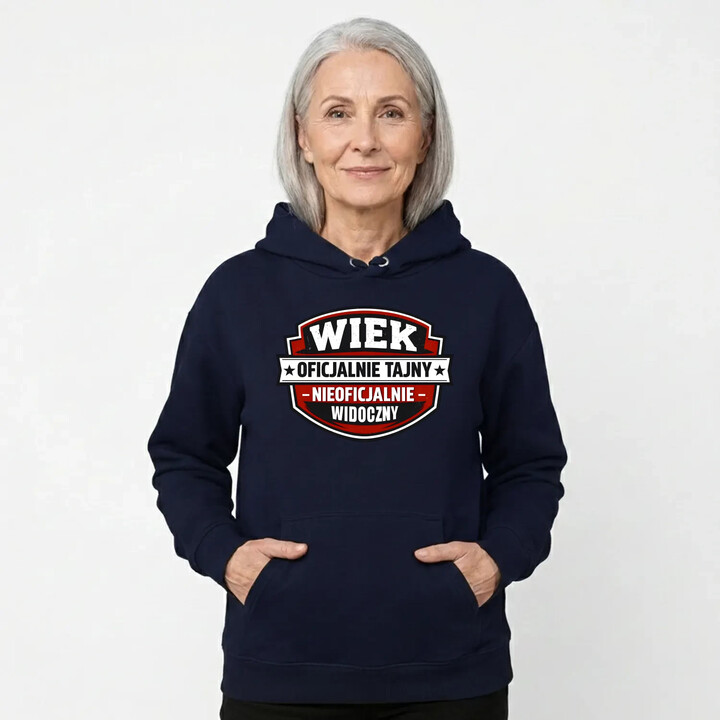 Wiek - oficjalnie tajny, nieoficjalnie widoczny - damska bluza na prezent