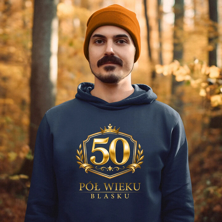50 - pół wieku blasku - męska bluza na prezent