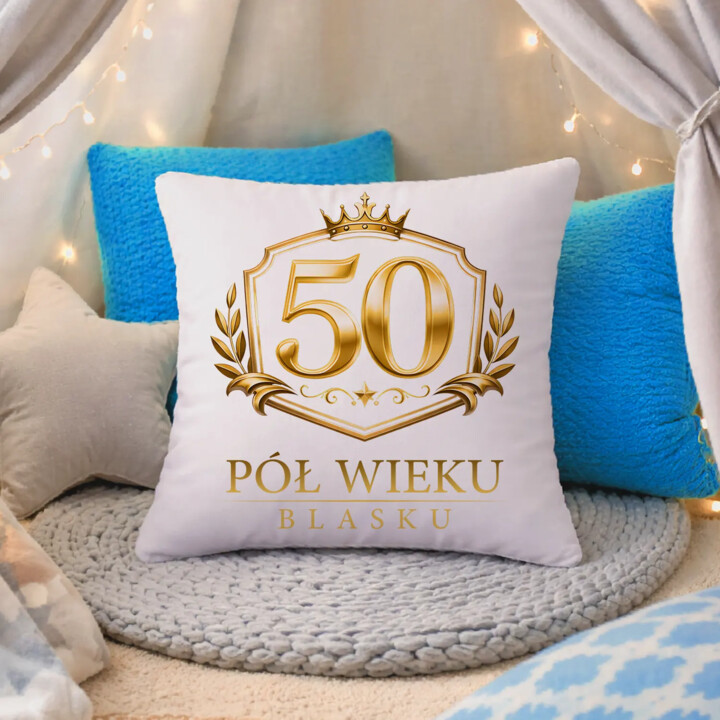 50 - pół wieku blasku - poduszka na prezent