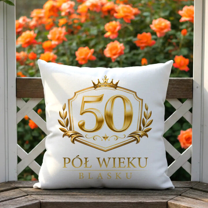 50 - pół wieku blasku - poduszka na prezent