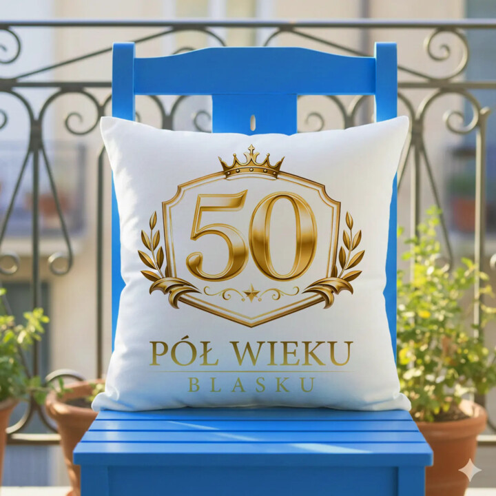 50 - pół wieku blasku - poduszka na prezent