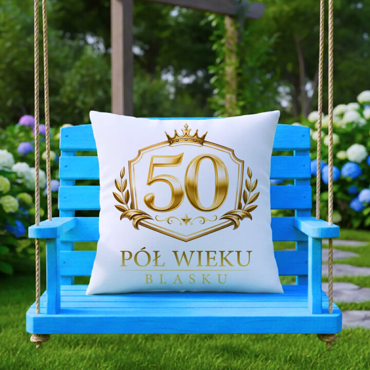 50 - pół wieku blasku - poduszka na prezent
