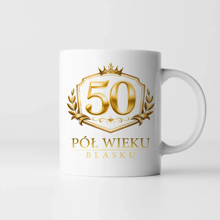 50 - pół wieku blasku - kubek na prezent