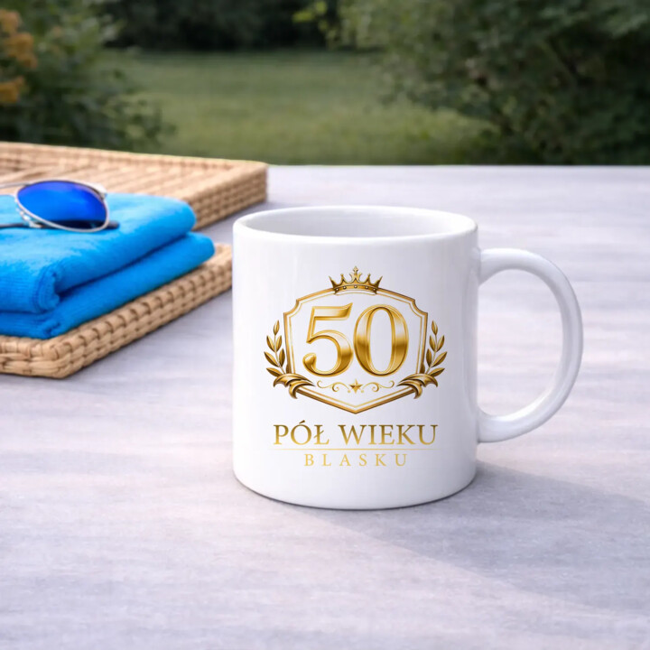 50 - pół wieku blasku - kubek na prezent