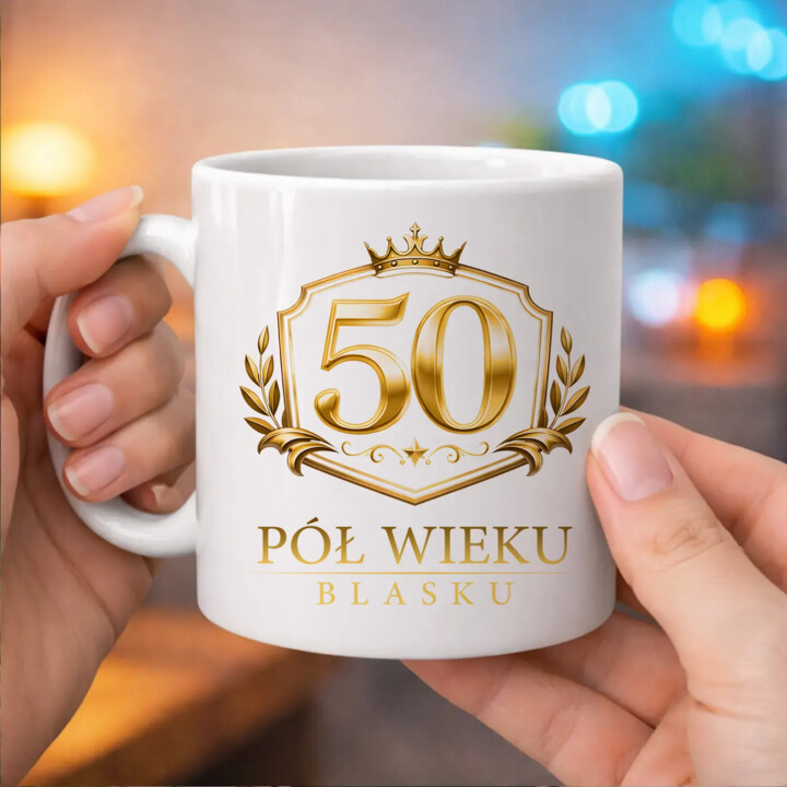 50 - pół wieku blasku - kubek na prezent
