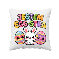 Jestem egg-stra - poduszka na prezent