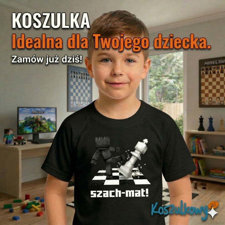 Szach-mat! - dziecięca koszulka na prezent