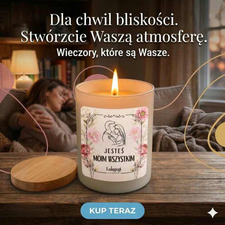 Jesteś moim wszystkim - świeczka zapachowa na prezent