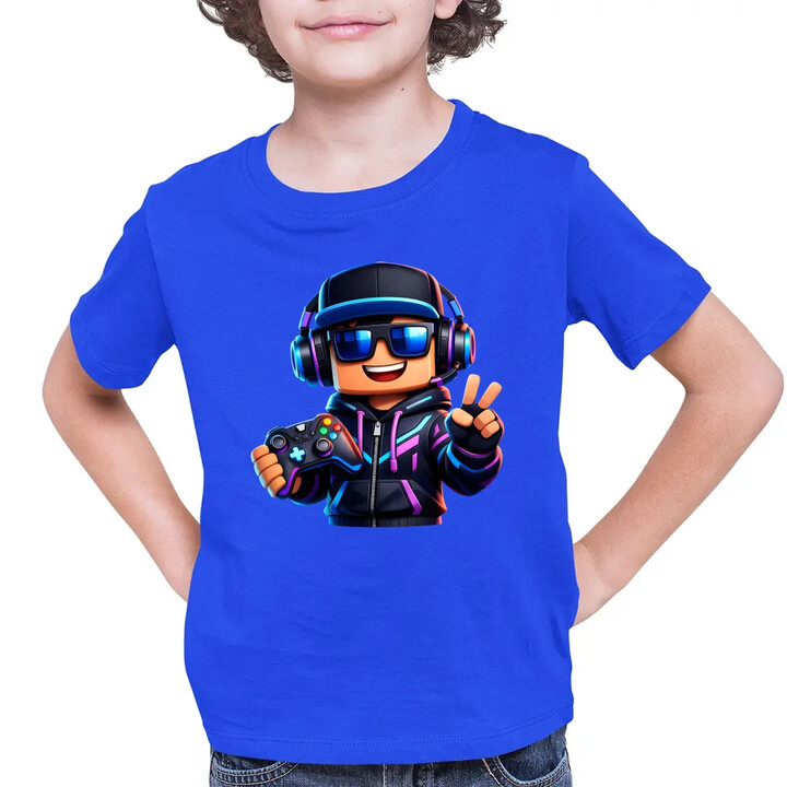 Gamer z padem - dziecięca koszulka na prezent
