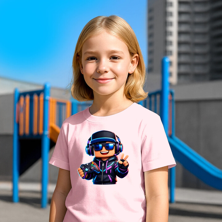 Gamer z padem - dziecięca koszulka na prezent