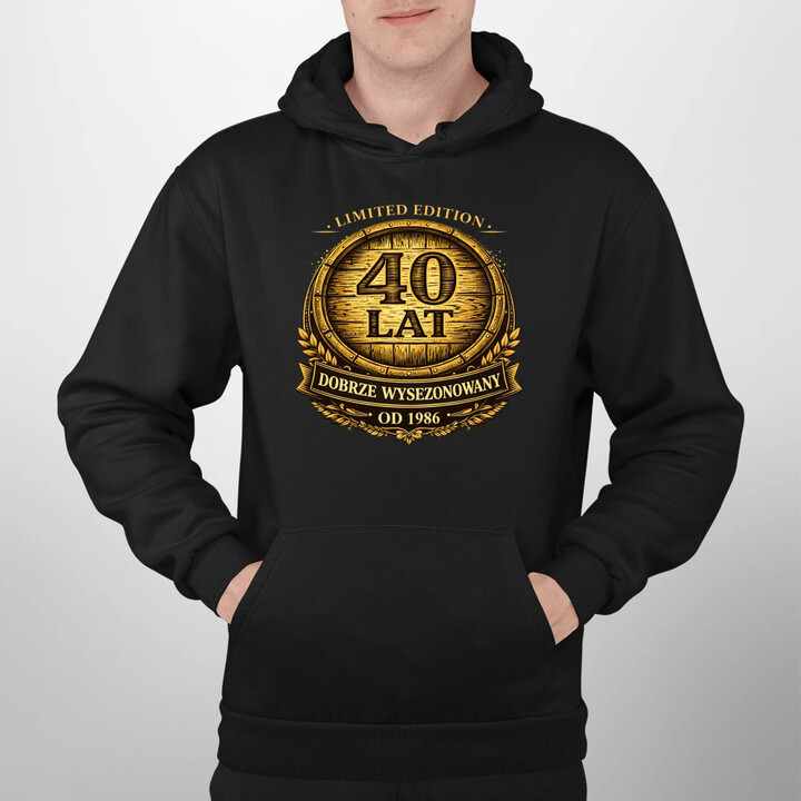 Limited edition 40 lat - dobrze wysezonowany - od 1986 - męska bluza na prezent