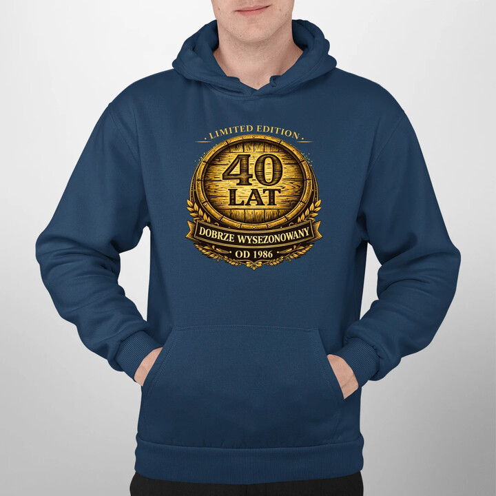 Limited edition 40 lat - dobrze wysezonowany - od 1986 - męska bluza na prezent