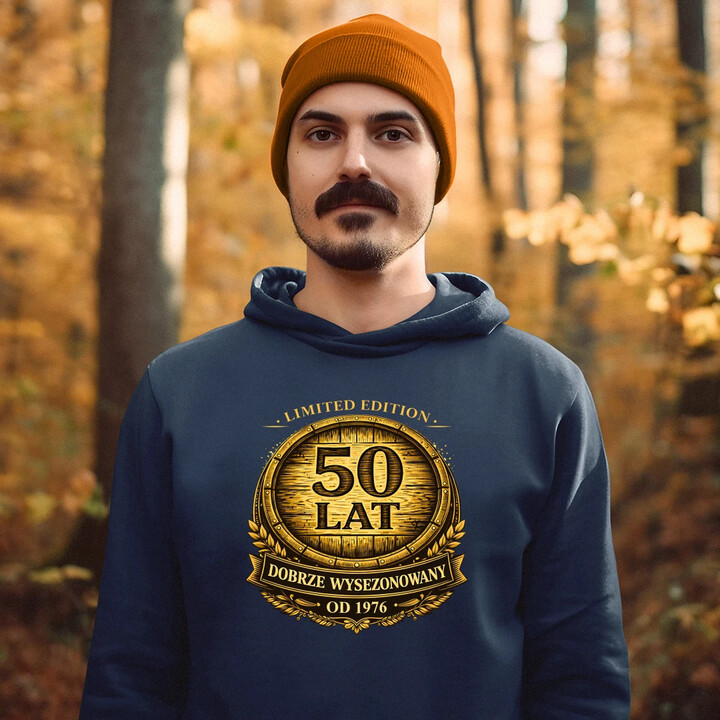 Limited edition 50 lat - dobrze wysezonowany - od 1976 - męska bluza na prezent