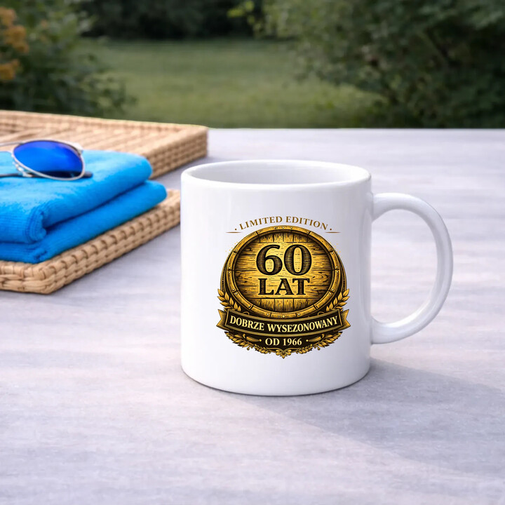 Limited edition 60 lat - dobrze wysezonowany - od 1966 - kubek na prezent