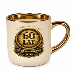 Limited edition 60 lat - dobrze wysezonowany - od 1966 - elegancki kubek na prezent