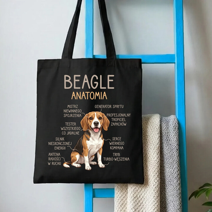 Beagle - anatomia - torba na prezent