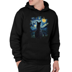 Kot inspirowany Van Goghiem - męska bluza na prezent