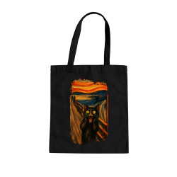 Kot krzyk - inspirowany Van Goghiem - torba na prezent
