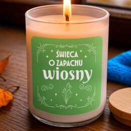 Świeca o zapachu wiosny - świeczka zapachowa na prezent