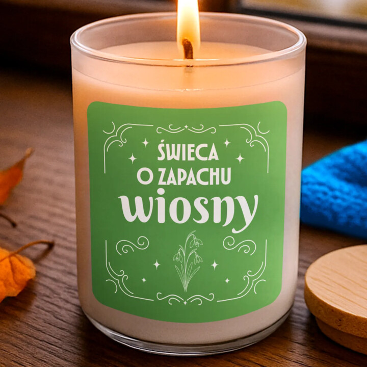 Świeca o zapachu wiosny - świeczka zapachowa na prezent