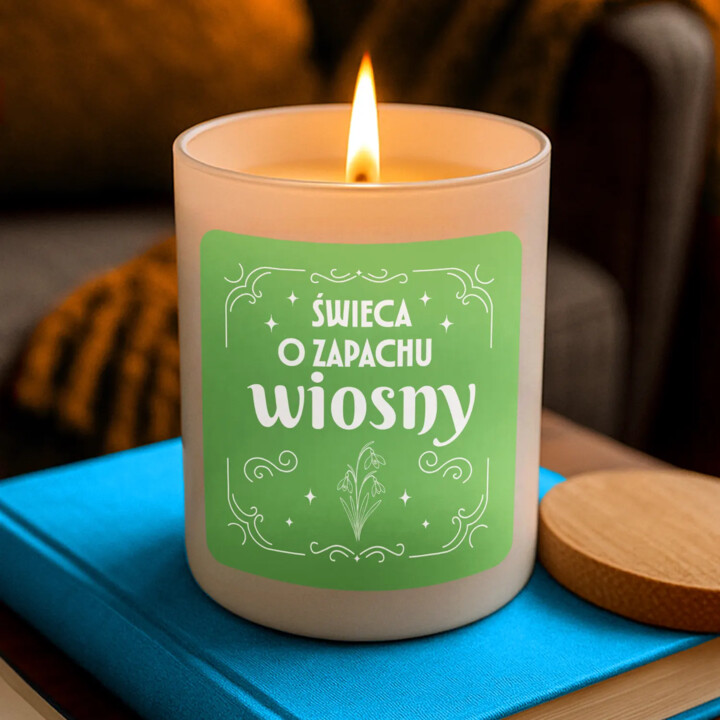 Świeca o zapachu wiosny - świeczka zapachowa na prezent