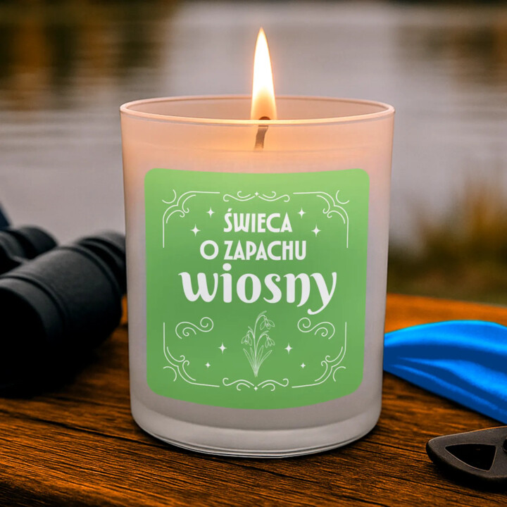 Świeca o zapachu wiosny - świeczka zapachowa na prezent