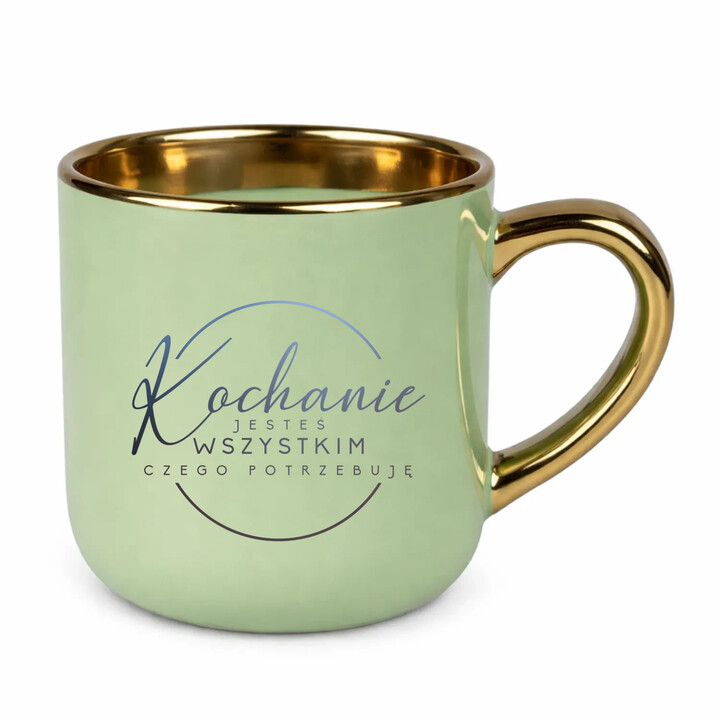 Kochanie, jesteś wszystkim czego potrzebuję - elegancki kubek na prezent