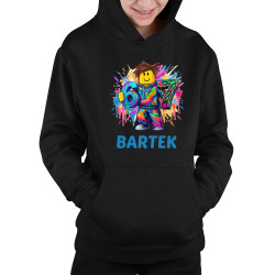 Six seven - 67 - imię - inspirowane Roblox - dziecięca bluza na prezent - produkt personalizowany