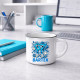 Six seven - 67 - imię - kubek emaliowany na prezent - produkt personalizowany