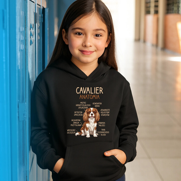 Cavalier - anatomia - dziecięca bluza na prezent