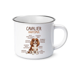 Cavalier – anatomia - kubek emaliowany na prezent
