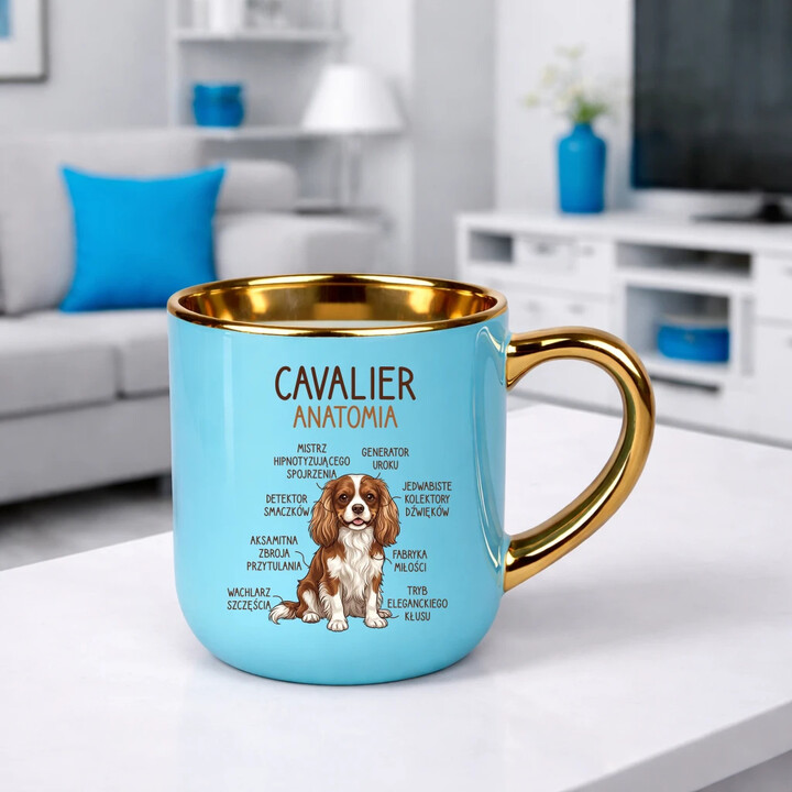 Cavalier - anatomia - elegancki kubek na prezent