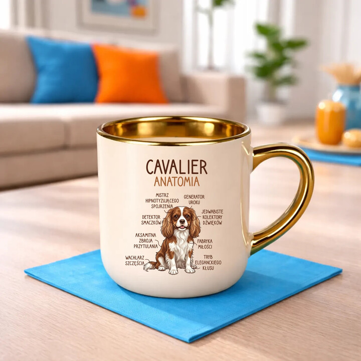 Cavalier - anatomia - elegancki kubek na prezent