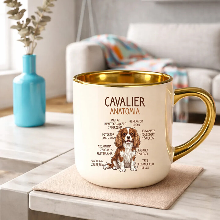 Cavalier - anatomia - elegancki kubek na prezent