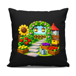 Grow a garden - czarna poduszka na prezent