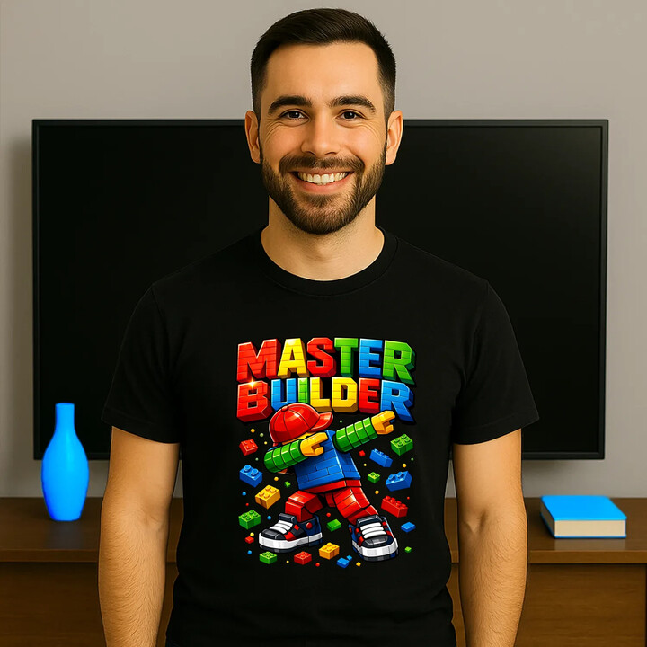 Master builder - męska koszulka na prezent