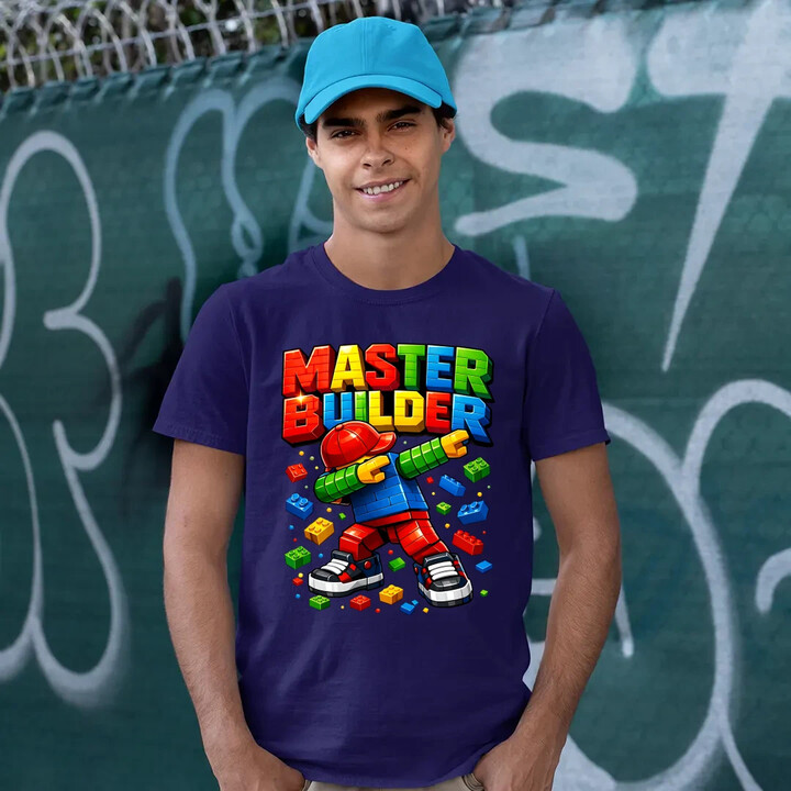Master builder - męska koszulka na prezent