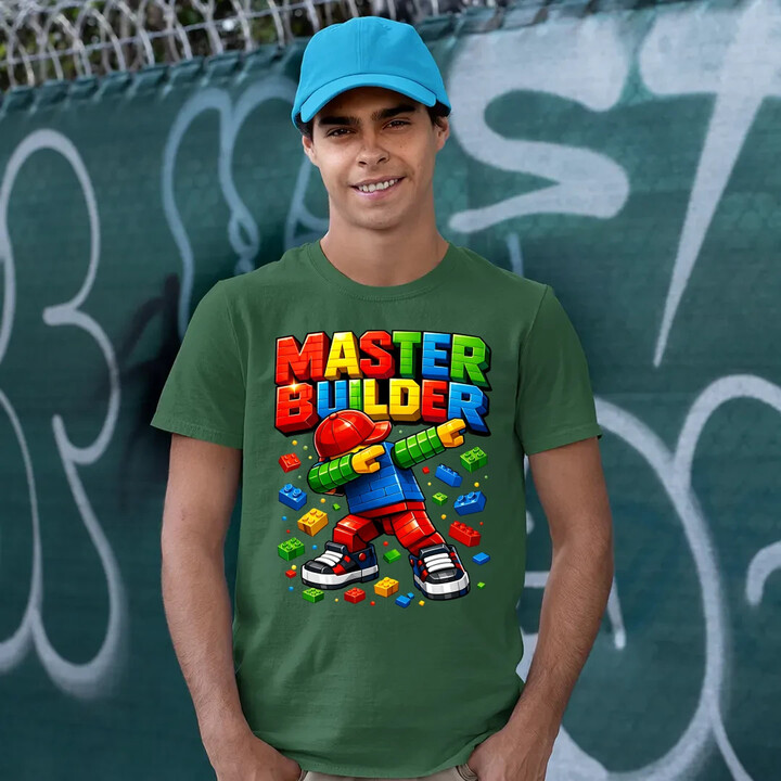Master builder - męska koszulka na prezent