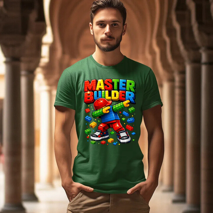 Master builder - męska koszulka na prezent