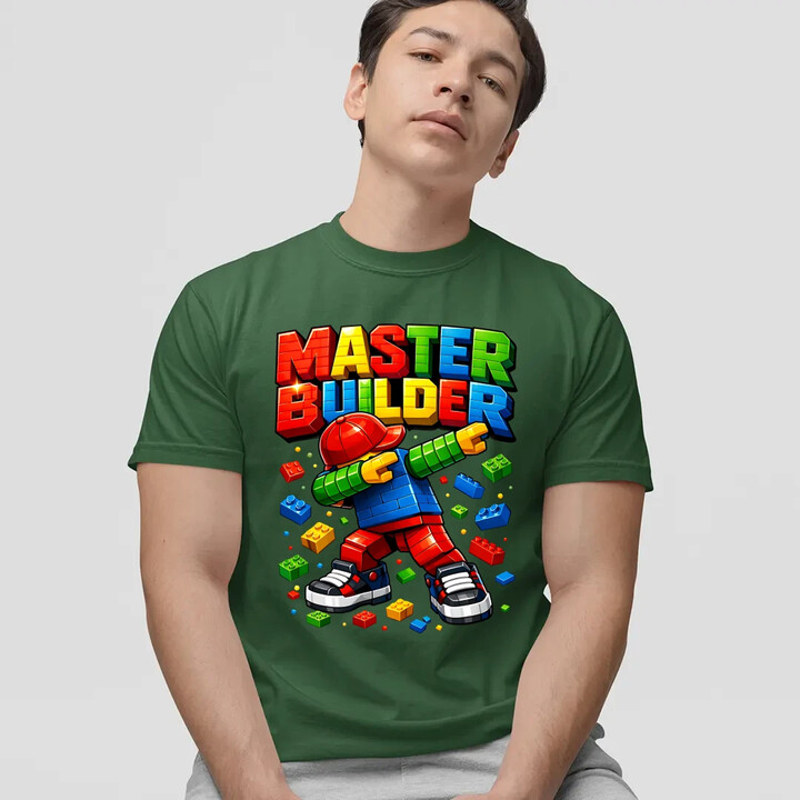 Master builder - męska koszulka na prezent