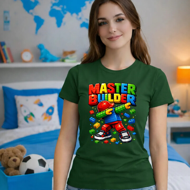 Master builder - damska koszulka na prezent